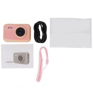 Camera jouet pour enfants avec ecran IPS de 2 pouces, camescope mignon et sur avec batterie (rose) - Neuf
