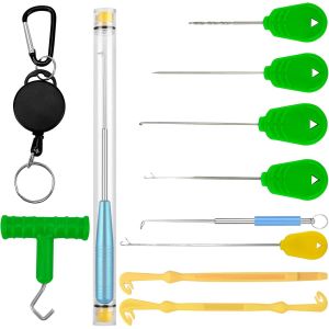 12pcs Découpleur De Pêche,Découplage De Pêche Avec Aimant,Démonteur De Crochet En Plastique,Outil De Démontage Facile De Crochet Et De Boucle,Ensemble D'outils De Support D'a - Neuf