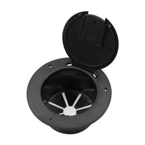 Trappe de c&acirc;ble &eacute;lectrique RV 5 pouces avec couvercle C&acirc;ble d'alimentation Cordon d'alimentation Trappe Couvercle Accessoire rond pour remorque Yacht Camper Bateau Camion - Neuf