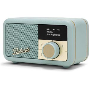 Roberts Revival Petite 2 Dab+/Fm/Bluetooth Avec Alarme Bleu Ciel - Neuf