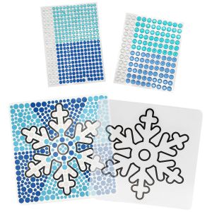 Kit Activit&eacute; Enfant D&eacute;coration Strass Flocon 20 Cm - Neuf