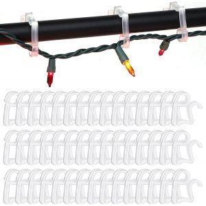 120 Pack Mini Crochets de Goutti&egrave;re, Goutti&egrave;re Crochets, Crochets en Plastique, Goutti&egrave;re Clips, Cha&icirc;ne de Lumi&egrave;res de No&euml;l, les Crochets pour l'Ext&eacute;rieur de Lumi&egrave;res D&eacute;coratives - Neuf