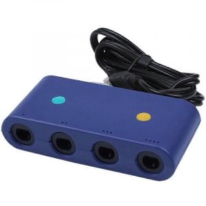 Pour Gamecube Adaptateur De Manette Pour Nintendo Switch Wii U Pc 4 Ports Avec Mode Turbo Et Bouton D'accueil Sans Pilote - Neuf