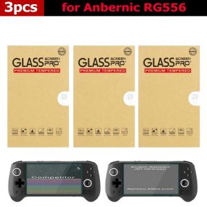 Sac De Rangement Antichoc Pour Anbernic Rg556, &Eacute;tui De Protection De Voyage Eva, Protecteur D'&eacute;cran En Verre Tremp&eacute;, Accessoires De Jeu Anti-Glare,3 Screen Protector - Neuf