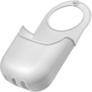 C73699 Organisateur D'Évier Porte-Éponge Suspendu 200X100X45 Mm Avec 1 Poche De Rangement - Cuisine Égouttage Savon Salle De Bain - En Silicone - Couleur Blanc[CHU10501870] - Neuf