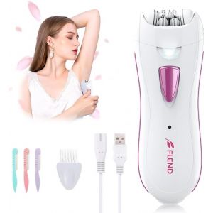 Epilateur Electrique Femme, &Eacute;pilateur Facial Et &Eacute;pilation Du Corps, &Eacute;pilateur Pour Femme, Y Compris Tondeuse &Agrave; Sourcils Avec Lumi&egrave;re Led Pour Le Visage, Les Aisselles, Le Bikini Et Les Jambes - Neuf