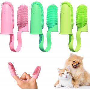 Brosse &Agrave; Dents Pour Chien, Brosse &Agrave; Dents En Silicone Pour Chien, Brosse &Agrave; Dents De Nettoyage Pour Animaux De Compagnie, Brosse &Agrave; Dents En Silicone Pour Chiens Et Chats - Neuf