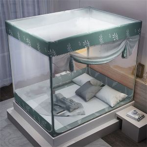 HJLIAN Filet de lit pliable en polyester respirant, une piece, pour la maison, avec trous, portable, pour lit de 1,5 m, avec revetement epais - Neuf