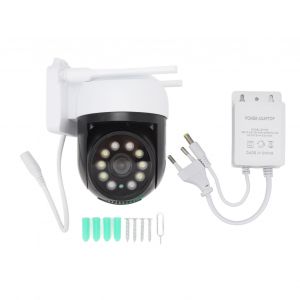 XYONG Camera de surveillance HD 1MP 360¡ã 1920x1080, projecteur, suivi de mouvement, 1080P, WIFI, LED, vision nocturne, prise UE 100-240V - Neuf
