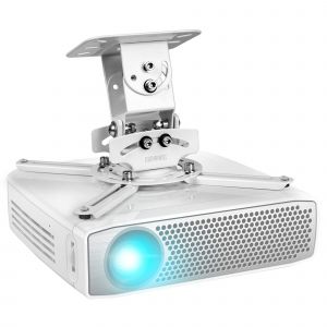 Duronic PB05XB Support vidéoprojecteur Universel inclinable et Rotatif - Capacité 13,6 kg - Installation Plafond - Idéal pour Home cinémas, Jeux vidéos, présentations, conférences - Neuf