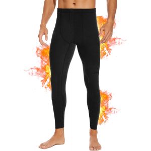 Jexnovashop-Lot De 2 Cale&ccedil;ons Longs Thermiques Pour Homme - Couche De Base Douce - Pour Temps Froid - Neuf