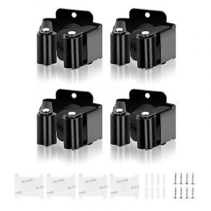 4x/set Clips muraux Porte-balai Porte-balai Durable Porte-outils de jardin avec vis Organisation de la cuisine Porte-balai - Neuf