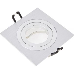 Wonderlamp W-E000110 Spot Encastr&eacute; Carr&eacute;, Aluminium, Gu10, Pack 10 - Neuf