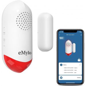 Emylo Alarme Maison Sans Fil Wifi, 120 Db, Magnétique Pour Portes, Fenêtres Et Armoires - Maison, Bureau (Lot De 1)[MAT790610] - Neuf