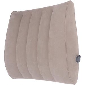 Oreiller Gonflable De Voyage Lombaire, Oreiller Gonflable Portatif De Soutien Lombaire Pour Le Gris De Voyage De Bureau De Voiture - Neuf