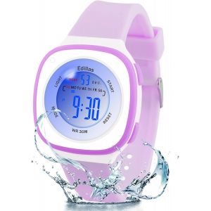 Kalanka-Montre Enfant,Adolescents Gar&ccedil;ons Digitale Ext&eacute;rieur Sport 5atm Etanche Multifonction Montre Et Protection Environnementale Non Toxique,Alarme Et Calendrier Date Minuteur - Neuf
