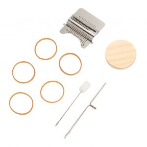 Mini metier a tisser a repriser, facile a utiliser, large application, en acier inoxydable, pour tapis, echarpes, vetements, 12 crochets - Neuf