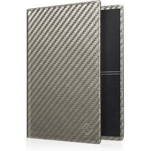 KALANKA-Étui de protection ultra fin et léger pour carte grise de véhicule avec cuir synthétique de qualité supérieure - Plusieurs couleurs - Pour carte grise de véhicule, gris foncé, 12.5*9*0.5 cm - Neuf