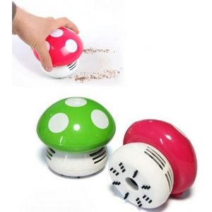 Aspirateur De Bureau, Mini Aspirateur En Forme De Champignon Table Balayeuse De Poussière Aspirateur De Bureau Pour Bureau À Domicile(Couleur Aléatoire) - Neuf