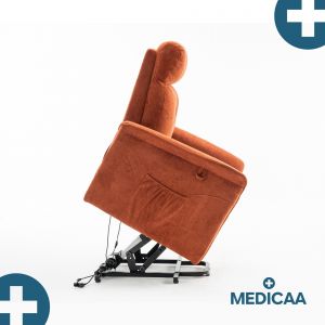 Fauteuil Releveur Premium - 1 Moteur - Rouge - Modèle Anatole - Tranquille Émile - Neuf