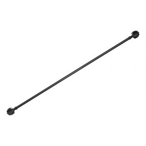 Kit Tringle &Agrave; Rideaux Extensible Avec Embout &Eacute;ventail En M&eacute;tal - Neuf