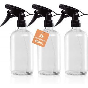 MEVRONISSHOP-Lot de 3 flacons pulv&eacute;risateurs r&eacute;utilisables de 500 ml - Neuf