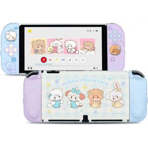 Shiba-Étui De Protection Pour Switch Oled, Coque Fine Compatible Avec Switch Oled, Coque De Protection En Silicone Souple Séparabl[1 - Neuf