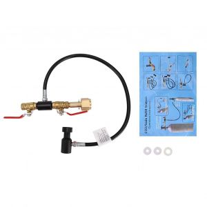 HJLIAN Station de remplissage de bouteille de CO2 avec tuyau G5/8 de 24 pouces, adaptateur de remplissage et de charge - Neuf