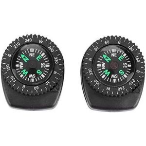 Lot De 2 Boussoles De Poignet, Boussole De Navigation Portable Avec Bracelet De Montre, Boussole Étanche Pour Camping Et Navigation - Neuf