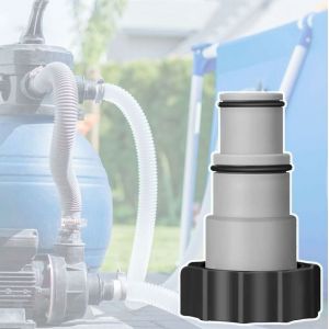 Piscine Pompe Adaptateur De Tuyau, Raccord De Tuyau Diamètre 32/38 Mm, Avec Joint En Plastique De L'Adaptateur De La Pièce De Remplacement Pour Piscine - Neuf