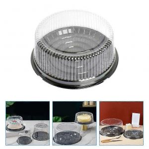 20 Pcs Boîte D'emballage Gâteau Transparent Support Portable Porteuse Boîtes D'anniversaire Dôme Rond - Neuf