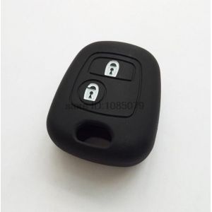 Housse de Clé de Télécommande à Deux Boutons en Silicone pour Citroën, C1, C2, C3, C4, Xsara, Picasso, Peugeot, 106, 107, 206, 207, 307, Aygo - Neuf