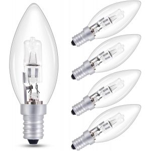 C35 E14 Ampoule Bougie 28w Dimmable,Transparentes Ampoule Ses Petite Vis Edison,Blanc Chaud 2700k 340lm,Ampoule E14 Vintage Lampe 230v Pour Lustres,Appliques,Lampes De Table,Lot De 5 - Neuf