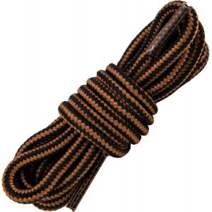 Lacets Ronds Et Durables De 4 Mm De Diamètre - Longueur : 100 À 180 Cm - Pour Bottes De Travail Et De Loisirs, Chaussures De Randonnée, Noir Et Marron Foncé, 120cm (47 Inch) - 2 Pa[Asp6181428] - Neuf