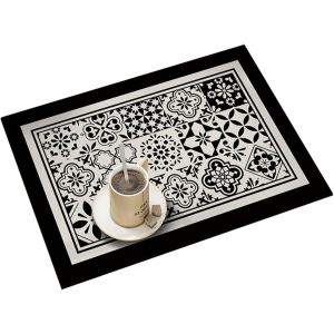 Tapis de séchage de vaisselle rétro pour cafetière, antidérapant, séchage rapide, lavable - Neuf
