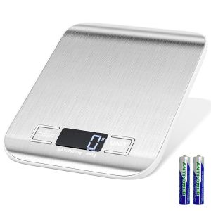 Kalanka-10kg/1g Balance De Cuisine Precision &Eacute;lectronique, Inoxydable Pese Aliment Cuisine Avec Affichage Lcd Et Fonction Tare, 6 Unit&eacute;s, Pes&eacute;e Des Aliments Pour La Cuisson, P&acirc;tisserie Et M&eacute;lange - Neuf