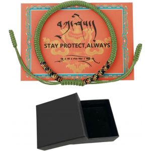 Trahoo-Bracelet Rouge, Bracelet En Tissu Kabbale, Protection B&eacute;b&eacute;, Hommes, Femmes, Porte-Bonheur Tib&eacute;tain Fait Main, Porte-Bonheur Bouddhiste, Tiss&eacute; - Neuf