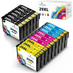 29XL 29 XL Cartouches d'encre Compatible avec Cartouche Epson 29XL Multipack pour Epson XP-342 XP-352 XP-452 XP-332 XP-245 XP-442 XP-255 XP-355 XP-455 XP-247 XP-432 XP-435 XP-335 XP-345 (Lot de 15) - Neuf