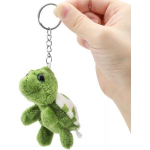 KAL-Porte-Cl&eacute;s Tortue, 8Cm Tortue Doudou Tortue Porte-Cl&eacute;s, Porte-Cl&eacute;s Peluche, Pendentif Tortue Tortue Cadeaux, Porte-Cl&eacute;s De Poche (Vert) - Neuf