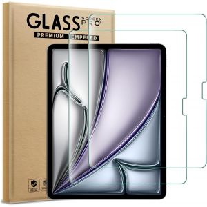 LORANKA-Verre Tremp&eacute; compatible iPad Air7 M3 2025, [Lot de 2] Protection d'&eacute;cran Pour iPad Air7 M3 2025 [0.26mm] [Extr&ecirc;mement r&eacute;sistant aux rayures] [Haute d&eacute;finition][Facile &agrave; installer] - Neuf