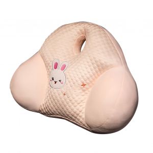 Hjlian Coussin De Dossier De Chaise, Coussin De Soutien Lombaire D'ete, Coussin De Taille De Dessin Anime Pour Canape, Chambre, Bureau, Voiture, Lapin Rose - Neuf