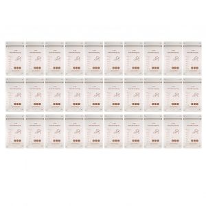 Lot De 30 Sachets De Conservation Pour Lait Maternel, Grande Capacite, Anti-Fuite, Transparents, Blancs, Fermeture Eclair, 220 Ml - Neuf