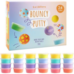 RVKAL-24 Jouets Pâte À Modeler Rebondissante Pour Enfants-Jouet Sensoriel Fidget-Non Toxique-Anniversaires,Pochettes Surprise,Cadeaux Invités,Sacs Cadeaux,Pâques - Neuf