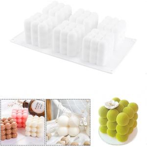Kal-Moule À Pâtisserie En Silicone, Moule De Cuisson En Silicone, Moule De Cuisson En Silicone Antiadhésif, Moule À Gâteau Silicone Pour Glace Pudding Bonbons - Neuf