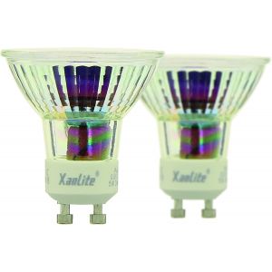 Kal-Lot De 2 Ampoules Led Spots Au Culot Gu10, 5w Cons. (50w Eq.), Lumière Blanche Chaude - Neuf
