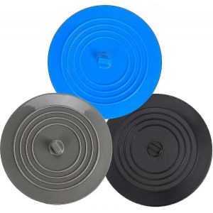 Bouchon D'&eacute;vier En Silicone 3 Pi&egrave;ces,Bouchons De Vidange Universels,Bouchon D'&eacute;vier De Cuisine,Bouchons De Baignoire En Silicone,Pour &Eacute;vier De Cuisine,&Eacute;vier De Salle De Bain - Neuf