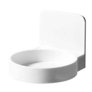 Support mural rond pour flacon de savon, support pour distributeur de savon en plastique, porte-savon pour distributeur de savon pour les mains - Neuf
