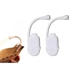 Lot De 2 Lampes De Lecture Led &Agrave; Pince, Rechargeables Par Usb, Avec Luminosit&eacute; Et Modes De Couleur R&eacute;glables - Neuf