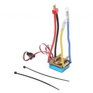 Controleur de vitesse ESC a balais, refroidissement par eau, 1 a 1, 320 A, tete en T, 2 voies, 3 modes de fonctionnement, pour bateau RC, en boite, pour modele de bateau - Neuf