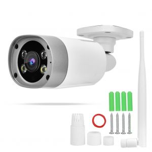 Camera IP WIFI HD 1080P, double source lumineuse, vision nocturne, etanche - Neuf